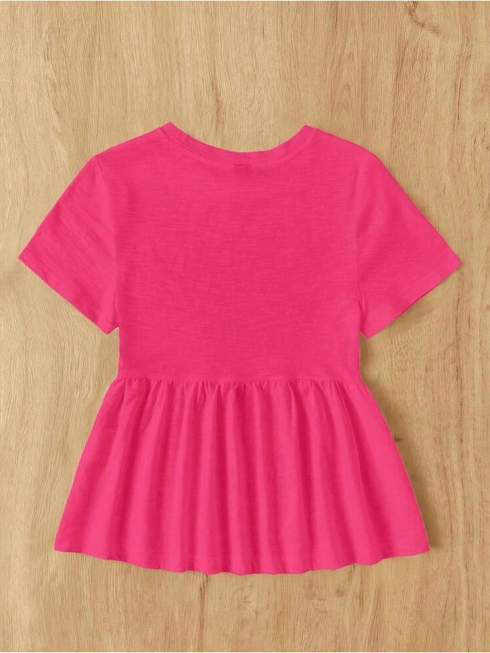 🛍️Hot Pink Peplum Tee